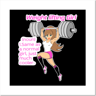 Weightlifting girls Posters and Art